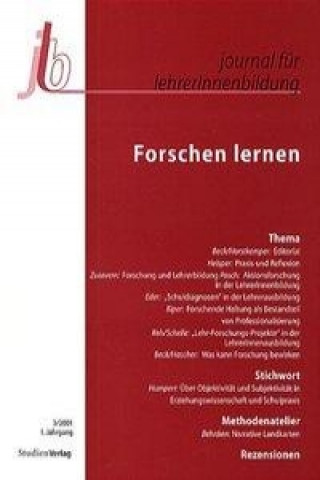 Kniha journal für lehrerinnen- und lehrerbildung: Forschen lernen 