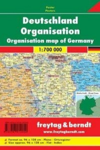 Nyomtatványok Deutschland Organisation 1 : 700 000. Planokarte 