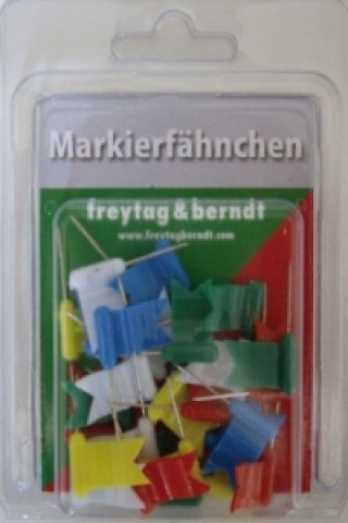 Carte Markierfähnchen wehend, Bunt 