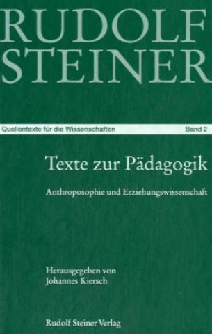 Kniha Texte zur Pädagogik Rudolf Steiner