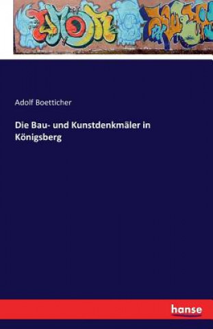 Kniha Bau- und Kunstdenkmaler in Koenigsberg Adolf Boetticher
