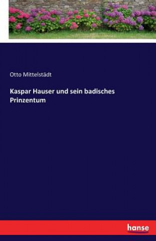 Kniha Kaspar Hauser und sein badisches Prinzentum Otto Mittelstadt