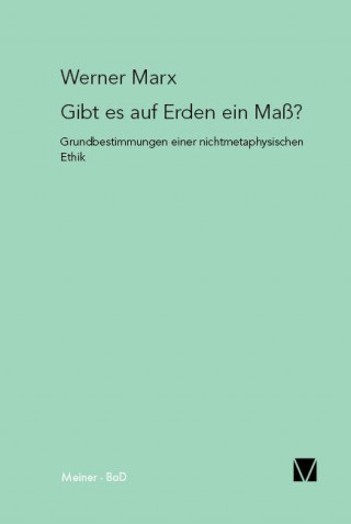 Knjiga Gibt es auf Erden ein Maß? Werner Marx