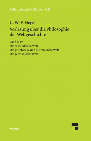 Carte Vorlesungen über die Philosophie der Weltgeschichte Georg W F Hegel