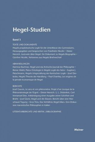 Book Hegel-Studien / Hegel-Studien Friedhelm Nicolin