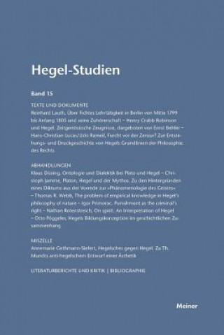 Kniha Hegel-Studien / Hegel-Studien Friedhelm Nicolin