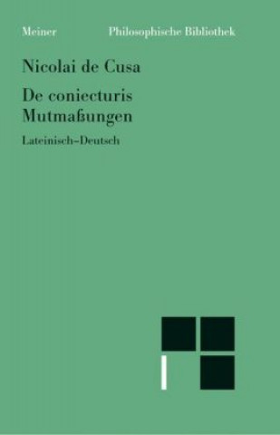 Βιβλίο Mutmaßungen (De coniecturis) Josef Koch