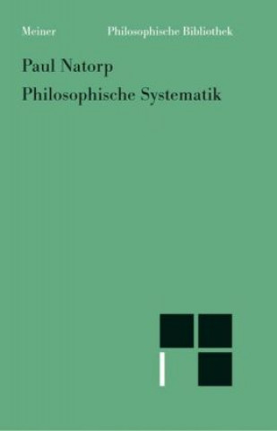 Kniha Philosophische Systematik Paul Natorp