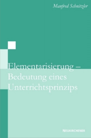 Könyv Elementarisierung - Bedeutung eines Unterrichtsprinzips Manfred Schnitzler