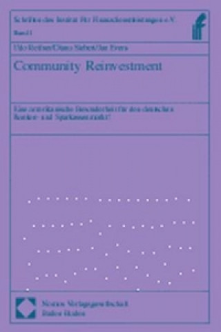 Kniha Community Reinvestment Udo Reifner