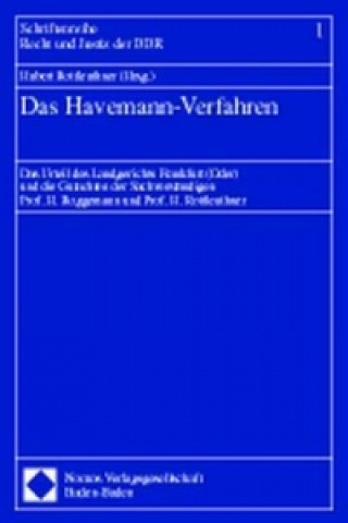 Könyv Das Havemann-Verfahren Hubert Rottleuthner