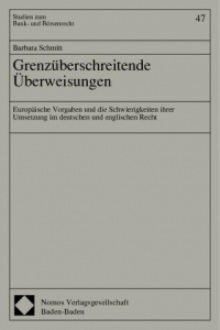 Libro Grenzüberschreitende Überweisungen Barbara Schmitt