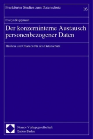 Kniha Der konzerninterne Austausch personenbezogener Daten Evelyn Ruppmann