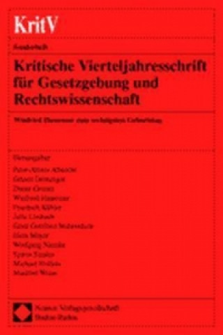 Книга Kritische Vierteljahresschrift für Gesetzgebung und Rechtswissenschaft Peter-Alexis Albrecht