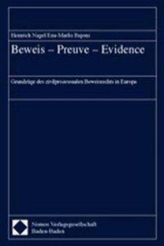 Kniha Beweis - Preuve - Evidence Heinrich Nagel