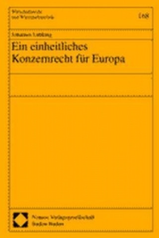 Kniha Ein einheitliches Konzernrecht für Europa Johannes Lübking