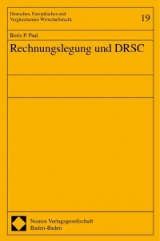 Kniha Rechnungslegung und DRSC Boris P. Paal