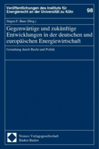 Könyv Gegenwärtige und zukünftige Entwicklungen in der deutschen und europäischen Energiewirtschaft Jürgen F. Baur