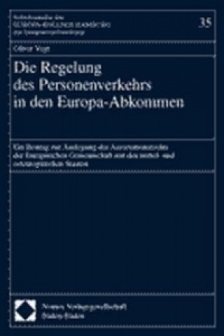 Książka Die Regelung des Personenverkehrs in den Europa-Abkommen Oliver Vogt