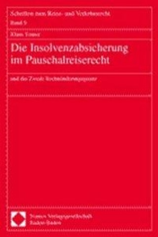 Carte Die Insolvenzabsicherung im Pauschalreiserecht Klaus Tonner