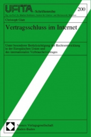 Kniha Vertragsabschluss im Internet Christoph Glatt