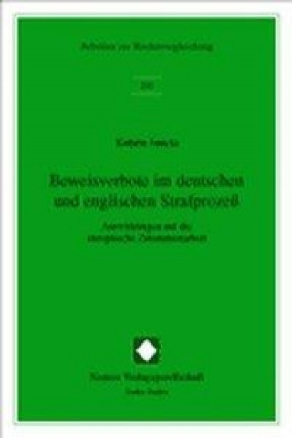 Kniha Beweisverbote im deutschen und englischen Strafprozeß. Dissertation Kathrin Janicki