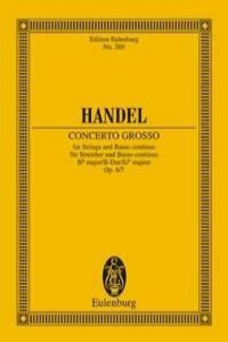 Könyv Concerto grosso B-Dur Georg Friedrich Händel