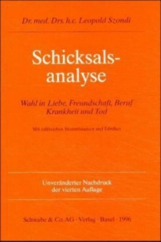 Kniha Schicksalsanalyse Leopold Szondi