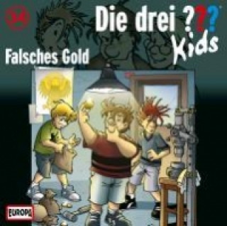 Audio Die drei ??? Kids 34. Falsches Gold (drei Fragezeichen) CD Ulf Blanck