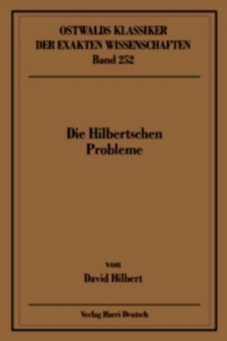 Carte Die Hilbertschen Probleme David Hilbert