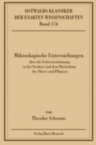 Könyv Mikroskopische Untersuchungen Theodor Schwann