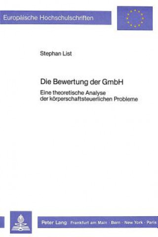 Könyv Die Bewertung der GmbH Stephan List