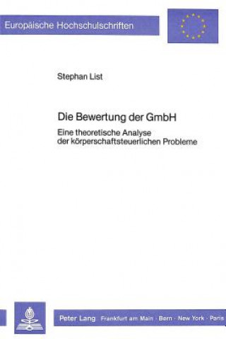 Buch Die Bewertung der GmbH Stephan List