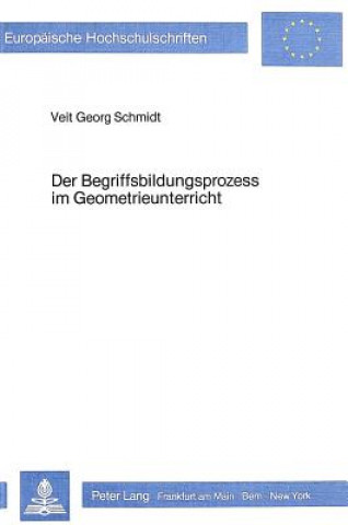 Knjiga Der Begriffsbildungsprozess im Geometrieunterricht Veit Georg Schmidt