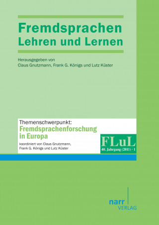 Carte Fremdsprachen Lehren und Lernen 2011 Heft 1 Claus Königs Gnutzmann
