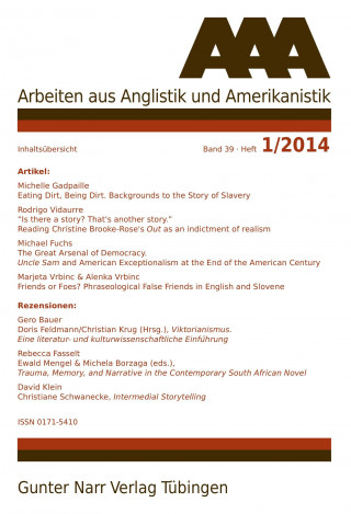 Книга AAA Arbeiten aus Anglistik und Amerikanistik 2014 Heft 1 Bernhard Kettemann