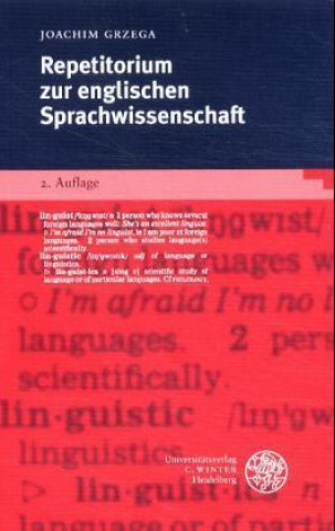 Kniha Repetitorium zur englischen Sprachwissenschaft Joachim Grzega