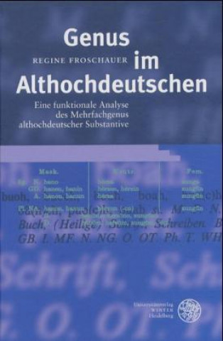 Kniha Genus im Althochdeutschen Regine Froschauer