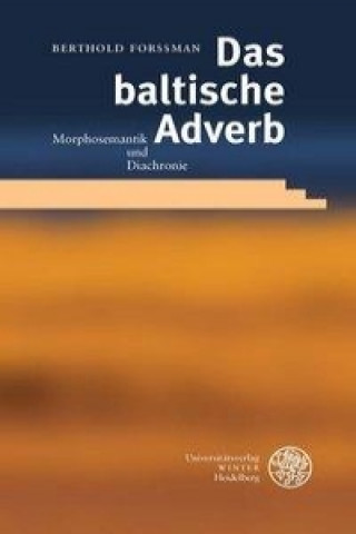 Kniha Das baltische Adverb Berthold Forssman