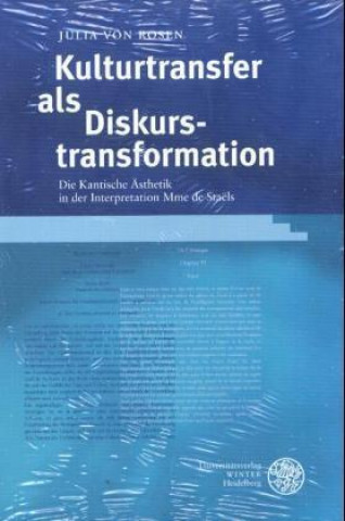 Kniha Kulturtransfer als Diskurstransformation Julia von Rosen