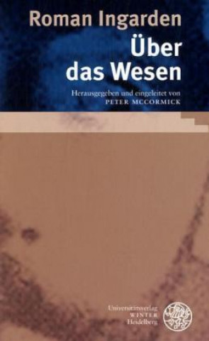 Könyv Über das Wesen Roman Ingarden