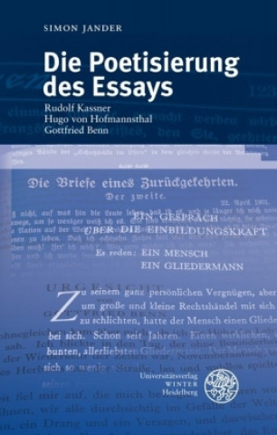 Książka Die Poetisierung des Essays Simon Jander