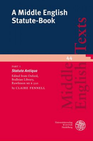 Kniha Middle English Statute-Book 1 Claire Fennell