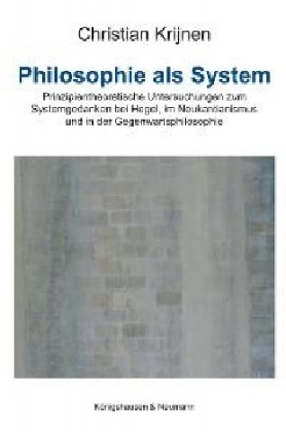 Buch Philosophie als System Christian Krijnen