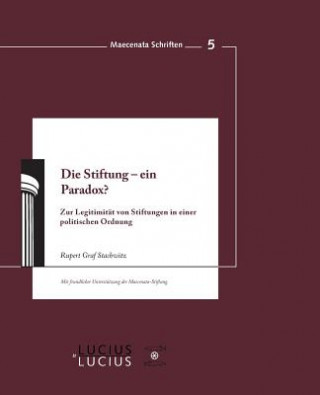 Buch Stiftung - ein Paradox? Rupert Strachwitz