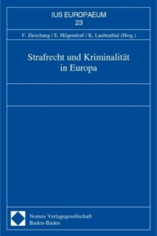 Kniha Strafrecht und Kriminalität in Europa Frank Zieschang