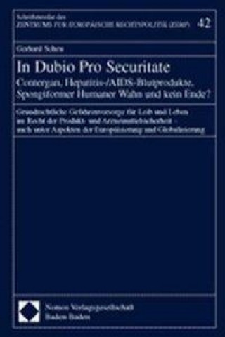 Buch In Dubio Pro Securitate Gerhard Scheu