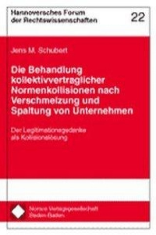 Carte Die Behandlung kollektivvertraglicher Normenkollisionen nach Verschmelzung und Spaltung von Unternehmen Jens M. Schubert
