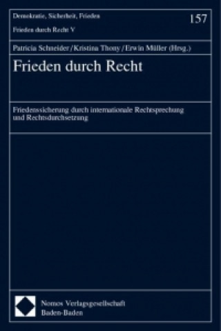 Kniha Frieden durch Recht Patricia Schneuder