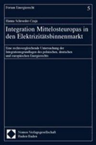 Carte Integration Mittelosteuropas in den Elektrizitätsbinnenmarkt Hanna Schroeder-Czaja
